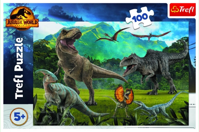 Puslespil dinosaurer Jurassic Park 100 brikker
