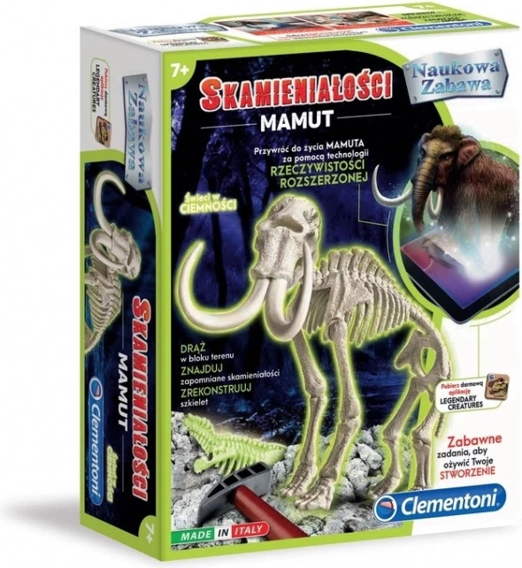 Videnskabssæt – mammut-fossil