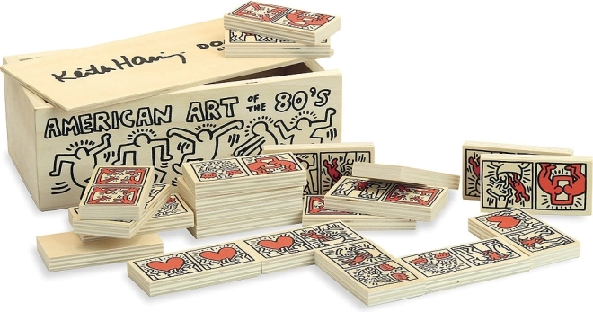 Trædomino VILAC med KEITH HARING-motiv