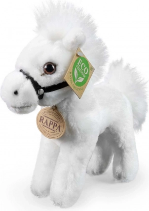 RAPPA plysdyr hvid hest 20 cm eco‑friendly