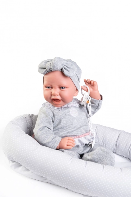 Antonio Juan 33228 CARLA - realistisk babydukke med blødt stoflegeme - 42 cm
