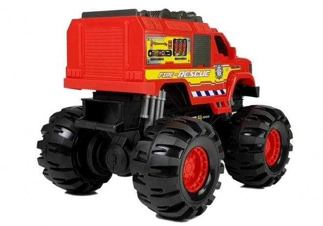 Monster Auto Brandbil Store Hjul 1:8 40 cm x 30 cm x 35 cm