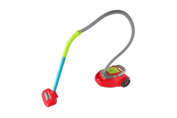 Støvsuger plast 18x25cm med batteri og lyd i kasse 29x17x23cm 24m+