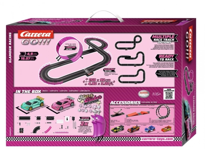 Tor Carrera GO!!! Glamour Racing med Auty Girls Power 4,9m
