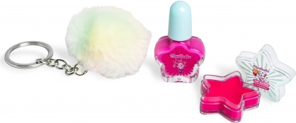 Sæt med neglelak og lipgloss med nøglering Martinelia Circus