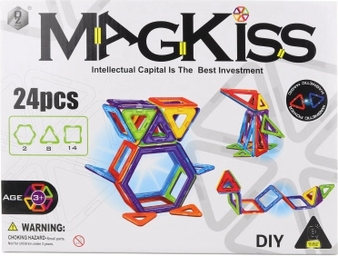 Magnetisk byggesæt MagKiss 24 stk