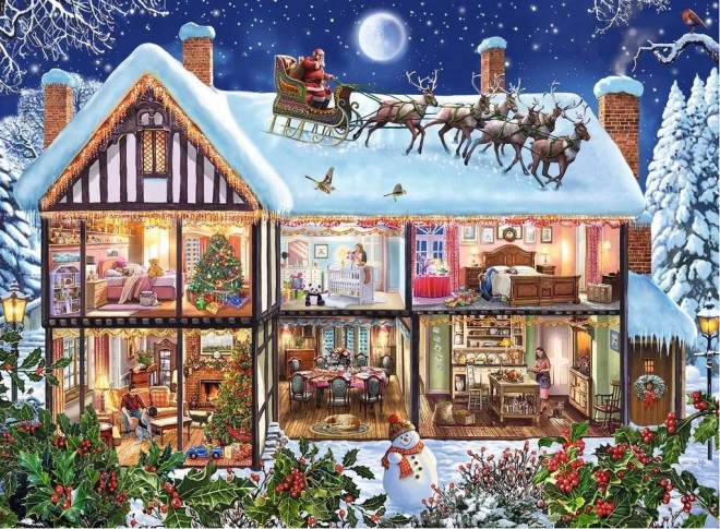 Ravensburger puslespil Jul derhjemme 100 brikker