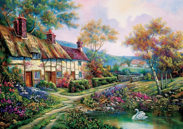 Puslespil Forårshave 1500 brikker ART PUZZLE