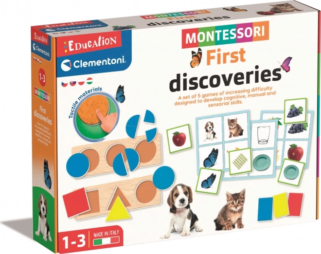 Clementoni Montessori sæt: de første opdagelser
