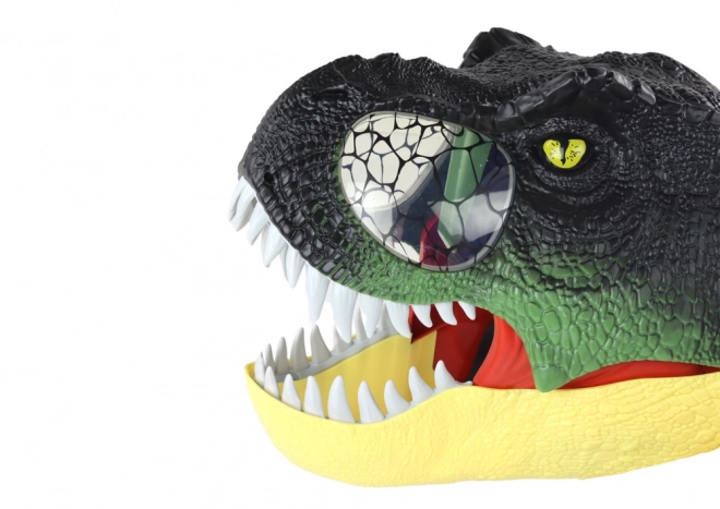 Dinosaurmaske med justerbar rem og lys- og lydeffekter