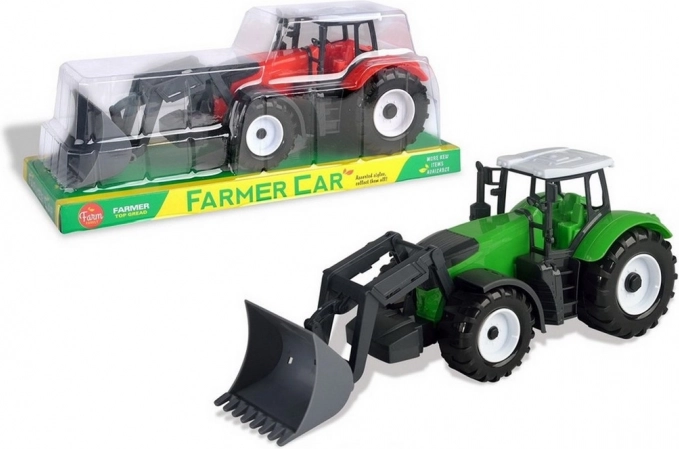 Traktor med frontlæsser til børn
