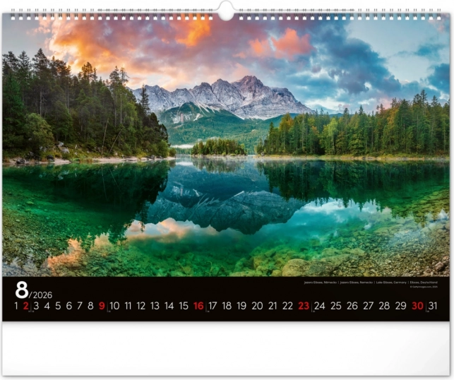 Vægkalender Landskaber 2026