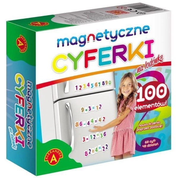 Magnetiske tal til køleskabet