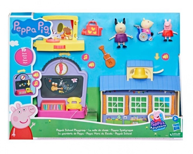 Legetøjsæt Peppa Gris Skolelegeplads
