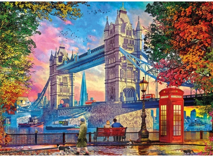 Puslespil Himmel over Tower Bridge 1000 brikker
