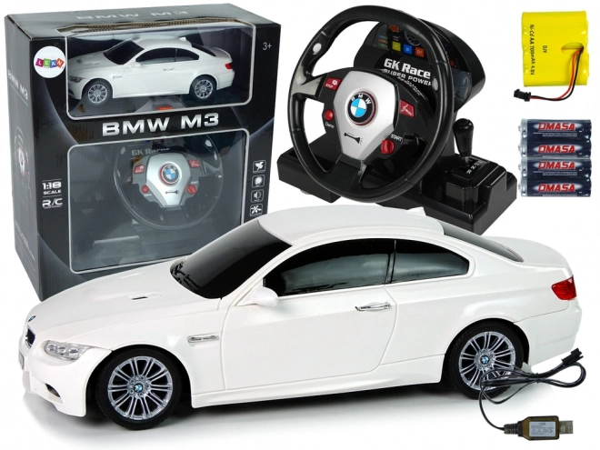 Fjernstyret racerbil BMW M3 med rat