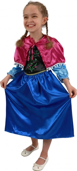 Børnekostume prinsesse vinterkongeriiget Anika Deluxe – Anna