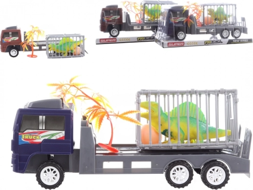 Lastbil med dinosaur til børn