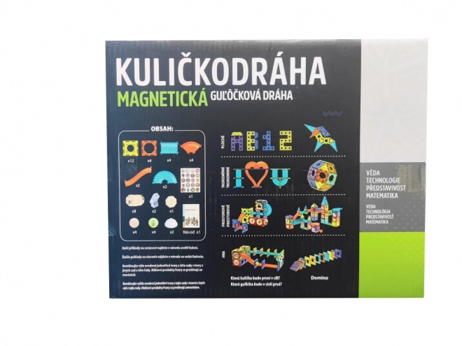 Magnetisk kuglebane med lys – 49 stykker