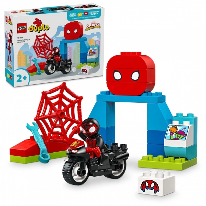 LEGO DUPLO Spidey og eventyr på motorcykel