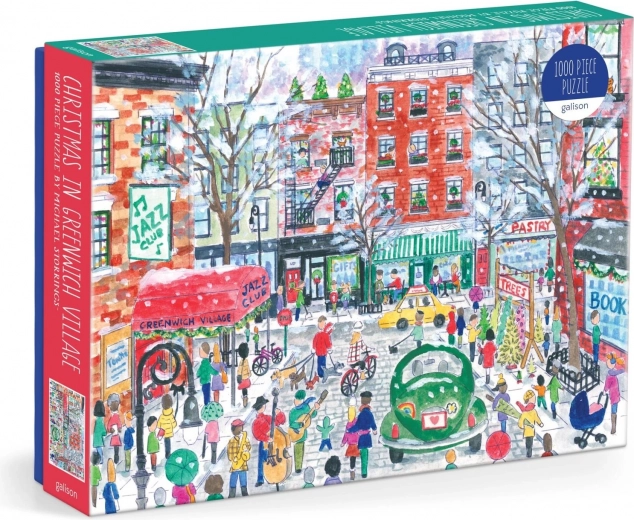 Puslespil Jul i Greenwich Village 1000 brikker GALISON