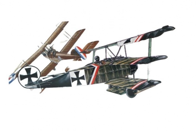 Model af fly Fokker Dr.1
