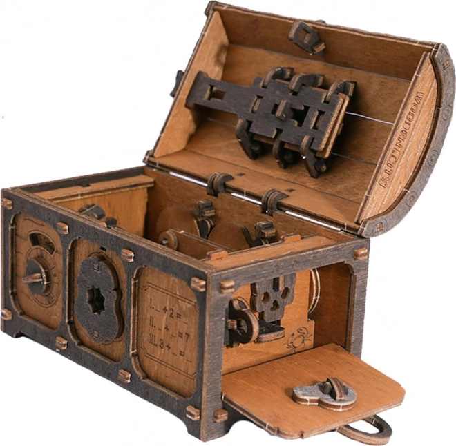 Escape Room Skattekiste Træ 3D puslespil