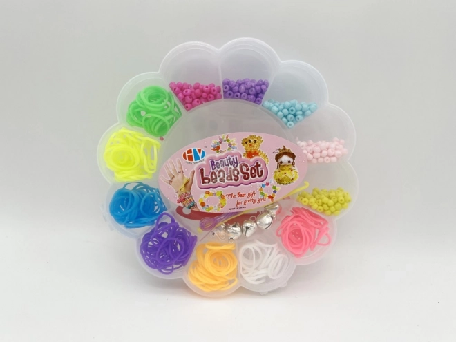 Kreativt sæt Loom Bands – 365 elastikker og perler til armbånd