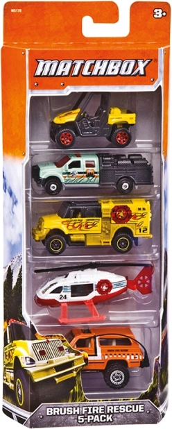 Sæt med 5 Matchbox-biler