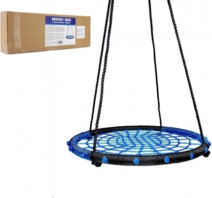 Rundslynge med rebnet 80 cm – Blå