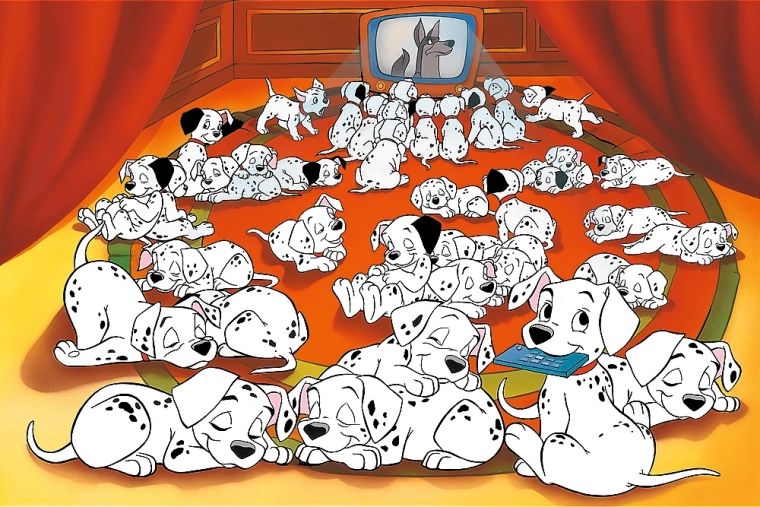 Puzzle Trefl Disney: 101 Dalmatinere 600 brikker