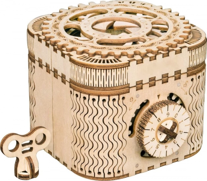RoboTime 3D træ mekanisk puslespil Smykkeskrin