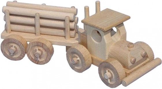 Træbil med læs fra Ceeda Cavity
