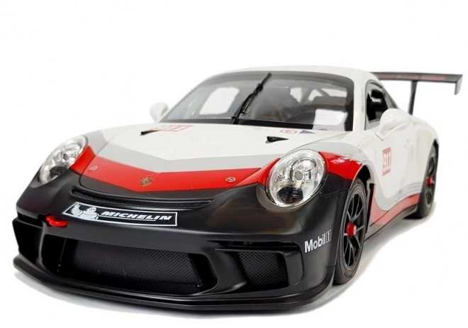 Fjernstyret bil Porsche 911 GT3 CUP Rastar 1:14 hvid