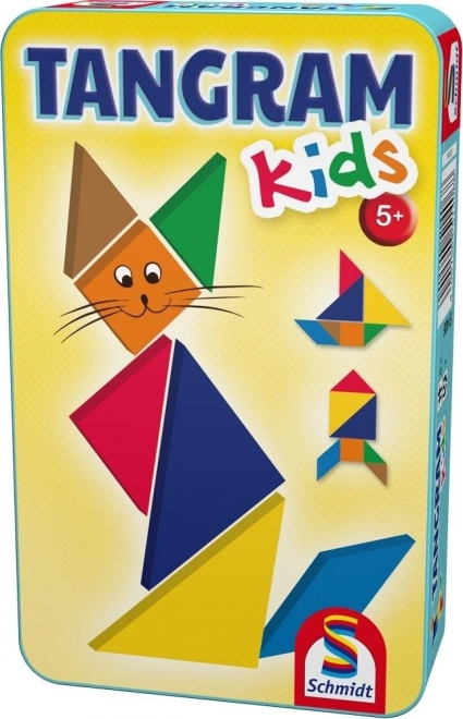 tangram til børn i metaldåse schmidt
