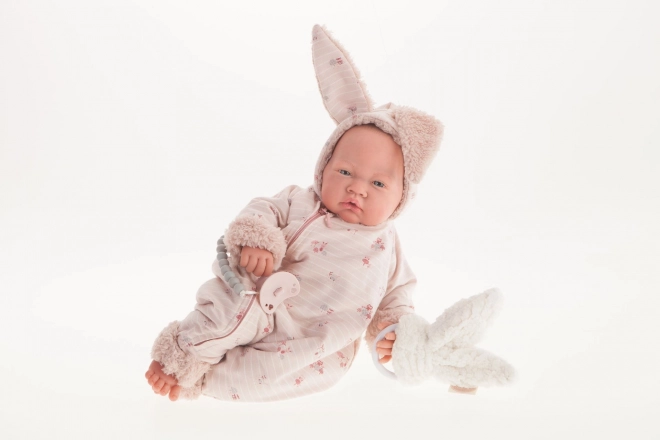 Antonio Juan 80110 SØD REBORN FØDT - realistisk dukke baby med blødt stofkrop - 40 cm