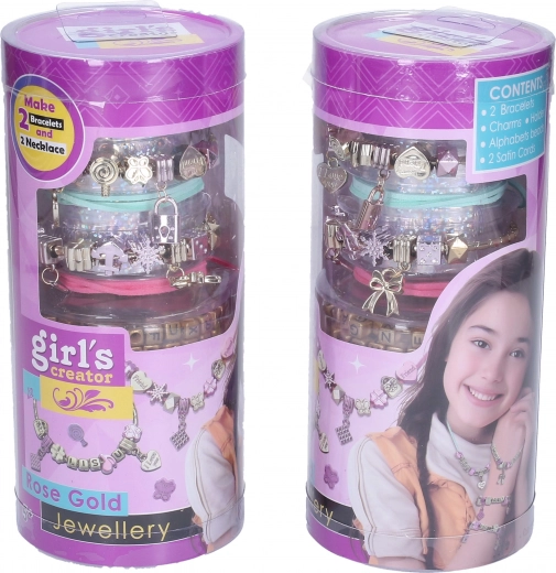 Vedhæng i rosaguld og bogstaver