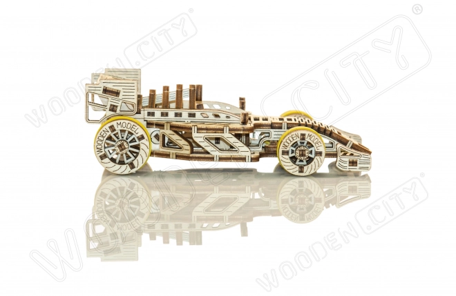 WOODEN CITY 3D puslespil Racerbil Bolid 108 dele