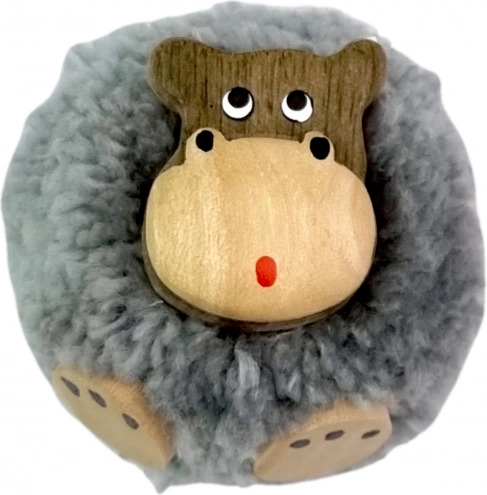 2Kids Toys træmagnet med pompon – flodhest