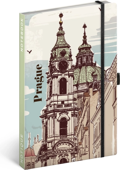 Notesbog Praha linjeret 13 × 21 cm