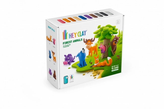 Hey Clay plast sæt Skovdyr