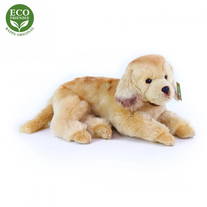 Rappa Plysbamse hund gylden retriever liggende 32 cm miljøvenlig