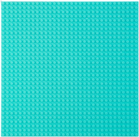 Byggeplade til klodser lyseblå 40x40 cm