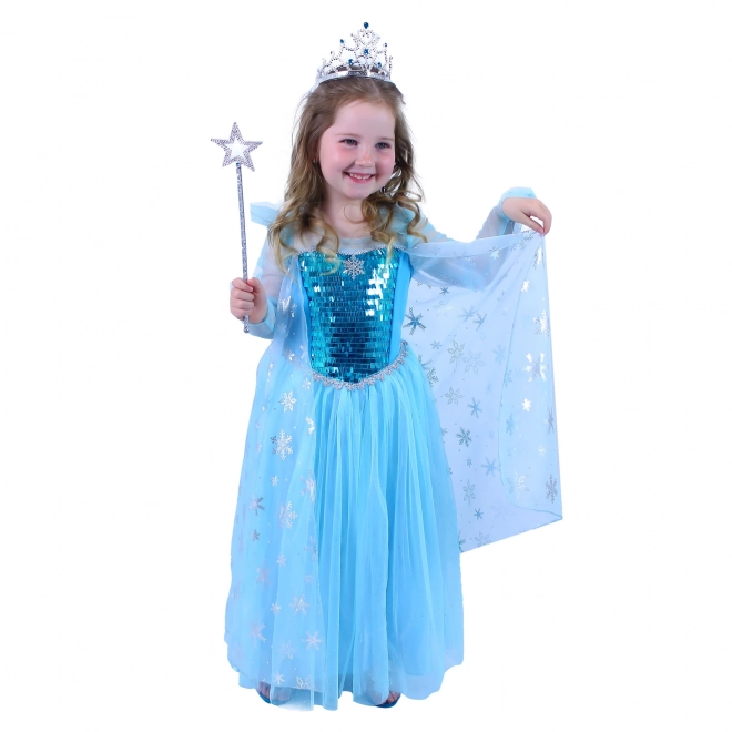 Børnekostume sneprinsesse (M)