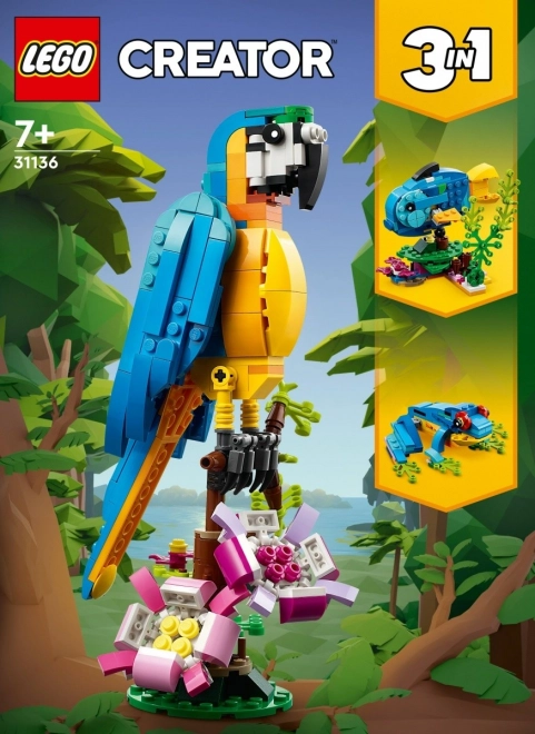 LEGO Creator 3v1 31136 Eksotisk papegøje