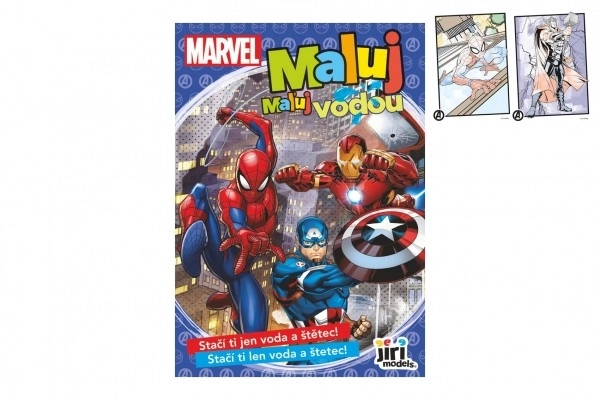 Malebøger Mal med vand Marvel
