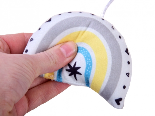 Baby mobil musik-karrusel med regnbue