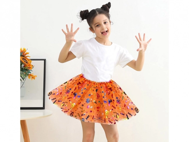 Halloween-kostume med hårbøjle og tutu-nederdel