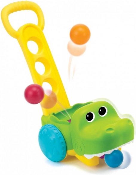 Krokodille skubber med bolde