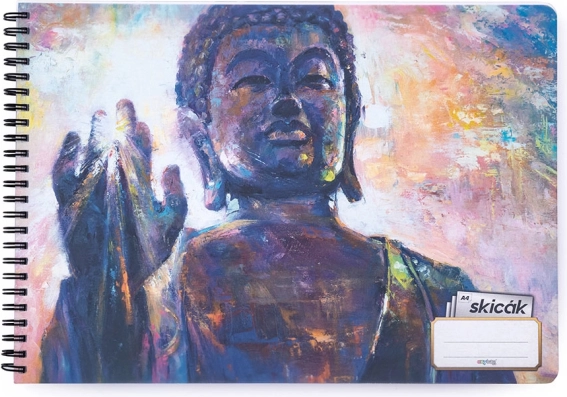 Skitseblok A4 40 ark 190 g Buddha